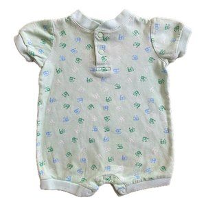Vintage Basic Editions Baby handprint short romper size 6-9 months